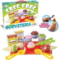 Brinquedo Crec Crec Sorveteria Comidinhas Com tiras autocolantes