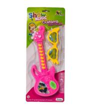 Brinquedo Criança Guitarra Musical Infantil + Óculos Luz Som