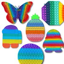 Brinquedo Criança Pop It Grande Anti Stress Colorido Sortido