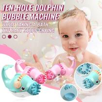 Brinquedo Crianças Máquina Lança de Bolha Bolinha de Sabão Baleia Golfinho Automatica Eletrica