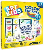 Brinquedo Crie Seu Adesivo Adesivos ArtColor Stickers 3D Brinquedo Crie Seu Adesivo Adesivos ArtColor Stickers 3D