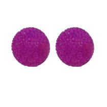 Brinquedo Cristal Pet Bola de Sino com Guizo 50mm Rosa c/ 2 unidades para gato