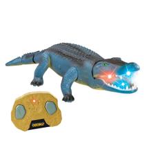Brinquedo Crocodilo de Controle Remoto Infravermelho DM Toys Azul