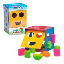Brinquedo Cubo Colorido Para Bebês Pakicubo 9 Peças Encaixe Brinquedo Cubo Colorido Para Bebês Pakicubo 9 Peças Encaixe