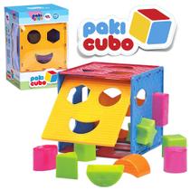 Brinquedo Cubo De Encaixe Para Bebê Educativo Criança 1 Ano - Paki Toys