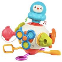 Brinquedo Cubo de Multi Atividades Sensorial Montessori Astronauta Importado