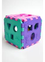 Brinquedo Cubo Didático Educativo de Encaixe Bebê Mercotoys