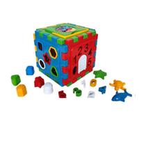 Brinquedo Cubo Didático Plástico Jogo Educativo Menino Menina 12 mses Pedagógico Criança
