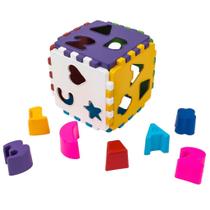 Brinquedo Cubo Educativo Divertido Encaixe Didático Injetsul Brinquedo Cubo Educativo Divertido Encaixe Didático Injetsul