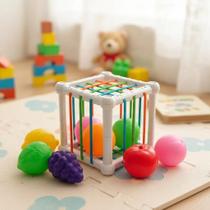 Brinquedo Cubo Elástico Colorido Infantil Didático Criança Bebe Educativo Montessori Brinquedo Cubo Elástico Colorido Infantil Didático Criança Bebe Educativo Montessori