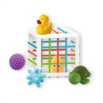 Brinquedo Cubo Elástico Com 5 Blocos Infantil Desenvolvimento Motor Cognitivo Físico - Multikids Baby - BR1636 Brinquedo Cubo Elástico Com 5 Blocos Infantil Desenvolvimento Motor Cognitivo Físico - Multikids Baby - BR1636