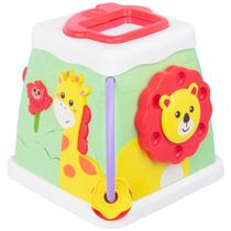 Brinquedo Cubo Interativo Bichinhos Bebê 6m+ Pimpolho 5 Lados de Atividades Estímulo Sensorial e Motor