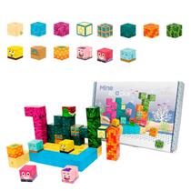 Brinquedo Cubos Blocos Magneticos Bob Crafts com 54 pçs