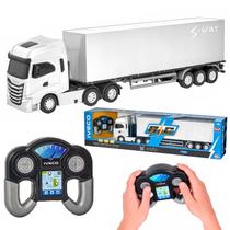 Brinquedo Da Estrada Caminhão Iveco S-way Baú De Controle Remoto Grande Escala 1:30 Brinquedo Da Estrada Caminhão Iveco S-way Baú De Controle Remoto Grande Escala 1:30