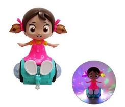 Brinquedo Dance Girl Boneca Musical c/ Rodinhas Globo de Luz