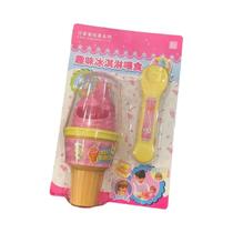 Brinquedo De Alimentação De Sorvete De Pudim De Morango Para Crianças, Figuras De Comida Para