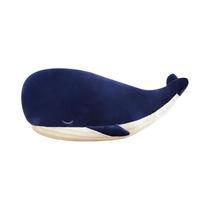 Brinquedo De Animal Marinho De Pelúcia Super Macio De 25CM Grande Baleia Azul Para Presente De
