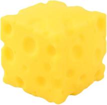 Brinquedo de apertar em formato de cubo de queijo, macio, sensorial e para alívio do estresse