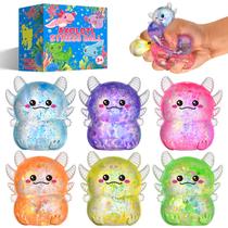 Brinquedo de Aperto YBSOP Axolotl Pacote com 6 Bolas Antiestresse em 6 Cores Brinquedo de Aperto YBSOP Axolotl Pacote com 6 Bolas Antiestresse em 6 Cores