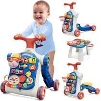 Brinquedo de aprendizagem Baby Push Walker HYES 5 em 1 Sit to Stand azul Brinquedo de aprendizagem Baby Push Walker HYES 5 em 1 Sit to Stand azul