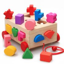 Brinquedo de aprendizagem precoce do Pull-Along Shape Matching Puzzle Brinquedo de aprendizagem precoce do Pull-Along Shape Matching Puzzle