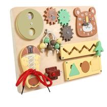 Brinquedo de aprendizagem precoce Montessori Busy Board para crianças Brinquedo de aprendizagem precoce Montessori Busy Board para crianças