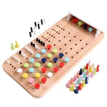 Brinquedo de aprendizagem Wooden Bead Abacus Montessori para crianças