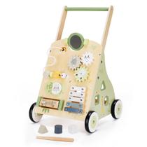 Brinquedo de atividades de aprendizagem Wooden Baby Push Walker e Toddler Pull Desenvolva habilidades motoras e criatividade Centro de várias atividades para meninos e meninas de 1 a 3 anos