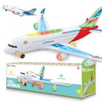 Brinquedo de avião Kidsthrill Bump & Go com luzes e sons de 3 a 12 anos Brinquedo de avião Kidsthrill Bump & Go com luzes e sons de 3 a 12 anos