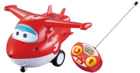 Brinquedo de avião Super Wings Jett com controle remoto para crianças