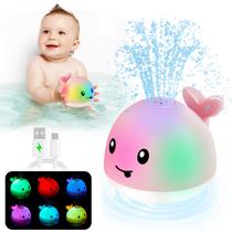 Brinquedo de banho ANGGIKO Light Up Whale Sprinkler para meninas de 1 a 3 anos Brinquedo de banho ANGGIKO Light Up Whale Sprinkler para meninas de 1 a 3 anos