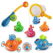 Brinquedo de banho Dwi Dowellin Jogos de pesca, baleias nadando para crianças Brinquedo de banho Dwi Dowellin Jogos de pesca, baleias nadando para crianças