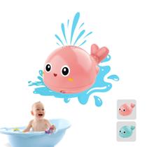 Brinquedo de Banho Infantil Baleia Com Sensor e Luz Led - FSS Variedades
