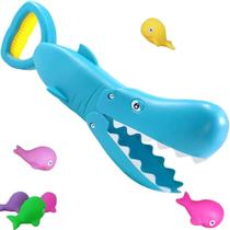 Brinquedo de banho KDO Bath Shark Toys Claw Catcher com 3 peixes de mais de 3 anos