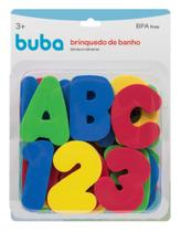 Brinquedo de Banho Letras e Números - 36 Peças 10738 - Buba