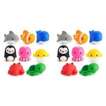 Brinquedo de banho Munchkin Ocean Squirts, pacote com 8 unidades por mais de 9 meses (x2) Brinquedo de banho Munchkin Ocean Squirts, pacote com 8 unidades por mais de 9 meses (x2)