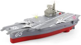 Brinquedo de banho para barco elétrico Toy Carrier Ship - Modelo de porta-aviões - Brinquedo aquático - Brinquedo para navio militar