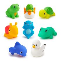 Brinquedo de banho para bebês Munchkin Squirts Lake Animals, pacote com 8 Brinquedo de banho para bebês Munchkin Squirts Lake Animals, pacote com 8