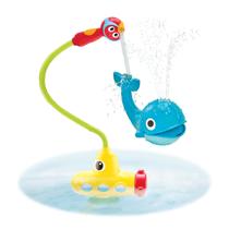 Brinquedo de banho para bebês Yookidoo Submarine Spray Whale com bomba manual
