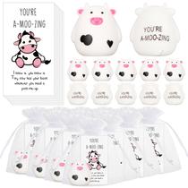 Brinquedo de banho Party Favors Cholemy Cow com cartão e bolsa, 30 conjuntos