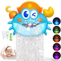 Brinquedo de Banho Puidapo Caranguejo Máquina de Bolhas Recarregável com Luz RGB