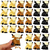 Brinquedo de banho Rubber Duck Highland Cow, pacote com 30 unidades, Halloscume Brinquedo de banho Rubber Duck Highland Cow, pacote com 30 unidades, Halloscume