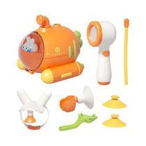 Brinquedo de Banho Submarino Elétrico para Bebês - Spray de Água com Ventosa