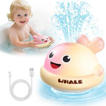 Brinquedo de banho SYHLN Whale com aspersor e brilho para 1-3 anos Brinquedo de banho SYHLN Whale com aspersor e brilho para 1-3 anos