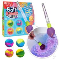 Brinquedo de banho Zimpli Kids Baff Bombz Magic Brush com 4 bombas de banho Brinquedo de banho Zimpli Kids Baff Bombz Magic Brush com 4 bombas de banho