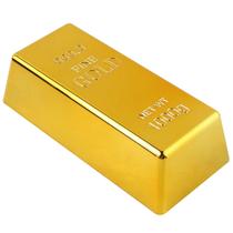 Brinquedo de barra de ouro falso ABS Golden Brick para decoração artesanal Brinquedo de barra de ouro falso ABS Golden Brick para decoração artesanal