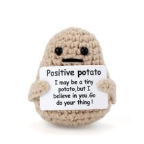 Brinquedo de batata positivo tricotado TOYMIS Mini Funny 7,5 cm com cartão