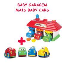 Brinquedo de Bebe 7 Carrinhos com Garagem para Transporte