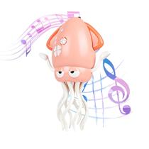 Brinquedo de bebê Electric Dancing Octopus Bangzi com luz e música