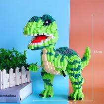 Brinquedo de Blocos de Construção de Dinossauro T-Rex Gigante - Modelo DIY para Montar